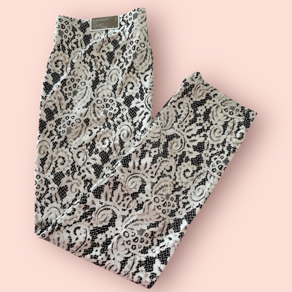 🆕 Chico’s Juliet Shadow Lace Ankle Pants *NWT* $89
